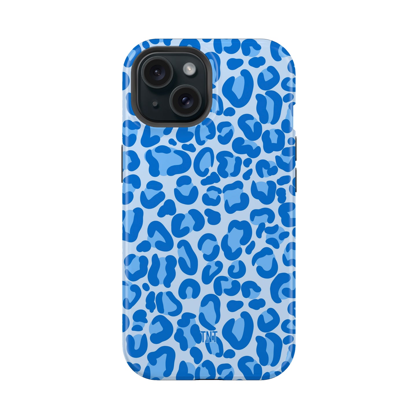 Blue Cheetah Print Tough MagSafe Phone Case