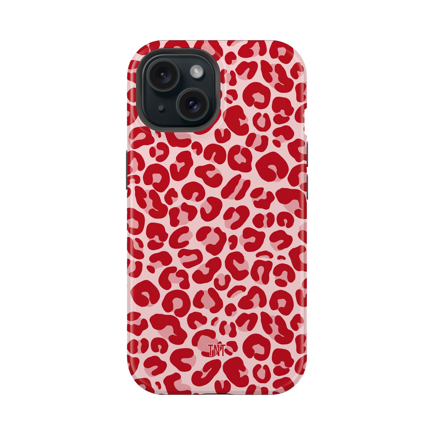 Red Cheetah Print Tough MagSafe Phone Case