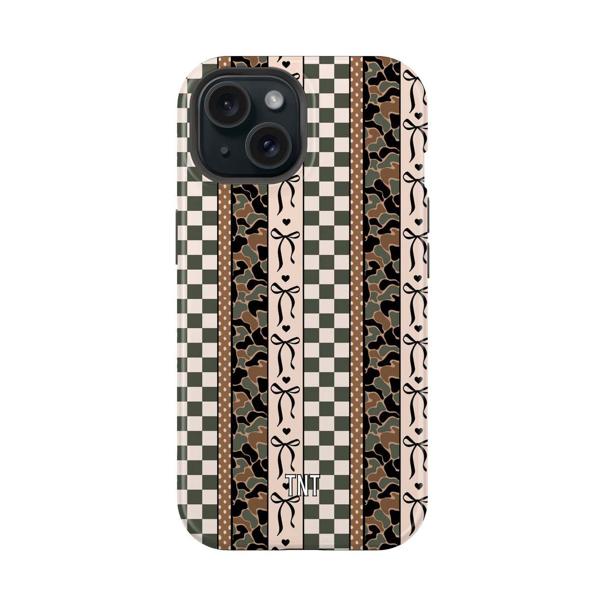 Camo Bow Stripes Trendy Tough MagSafe Phone Case