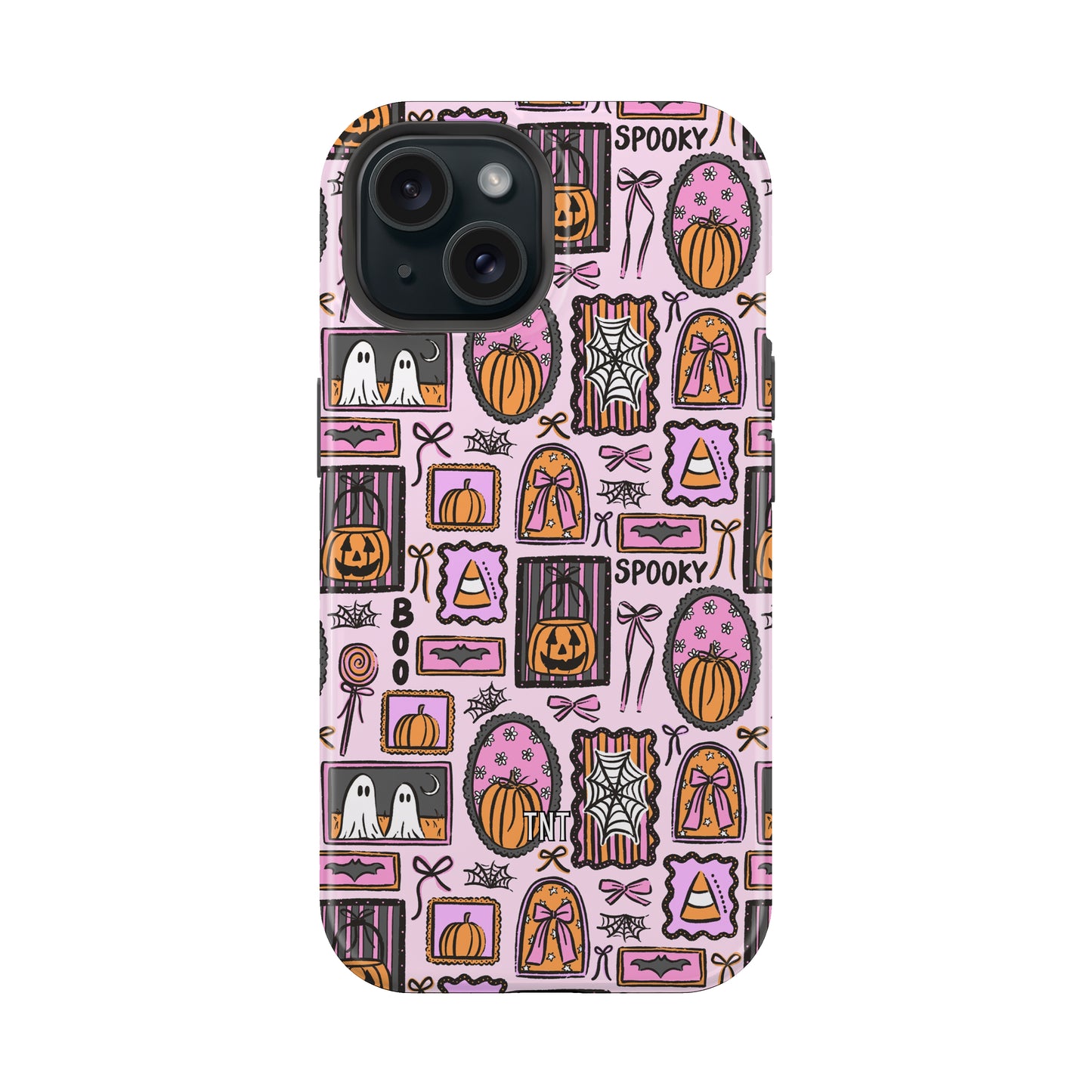Pink Halloween Collage Tough MagSafe Phone Case