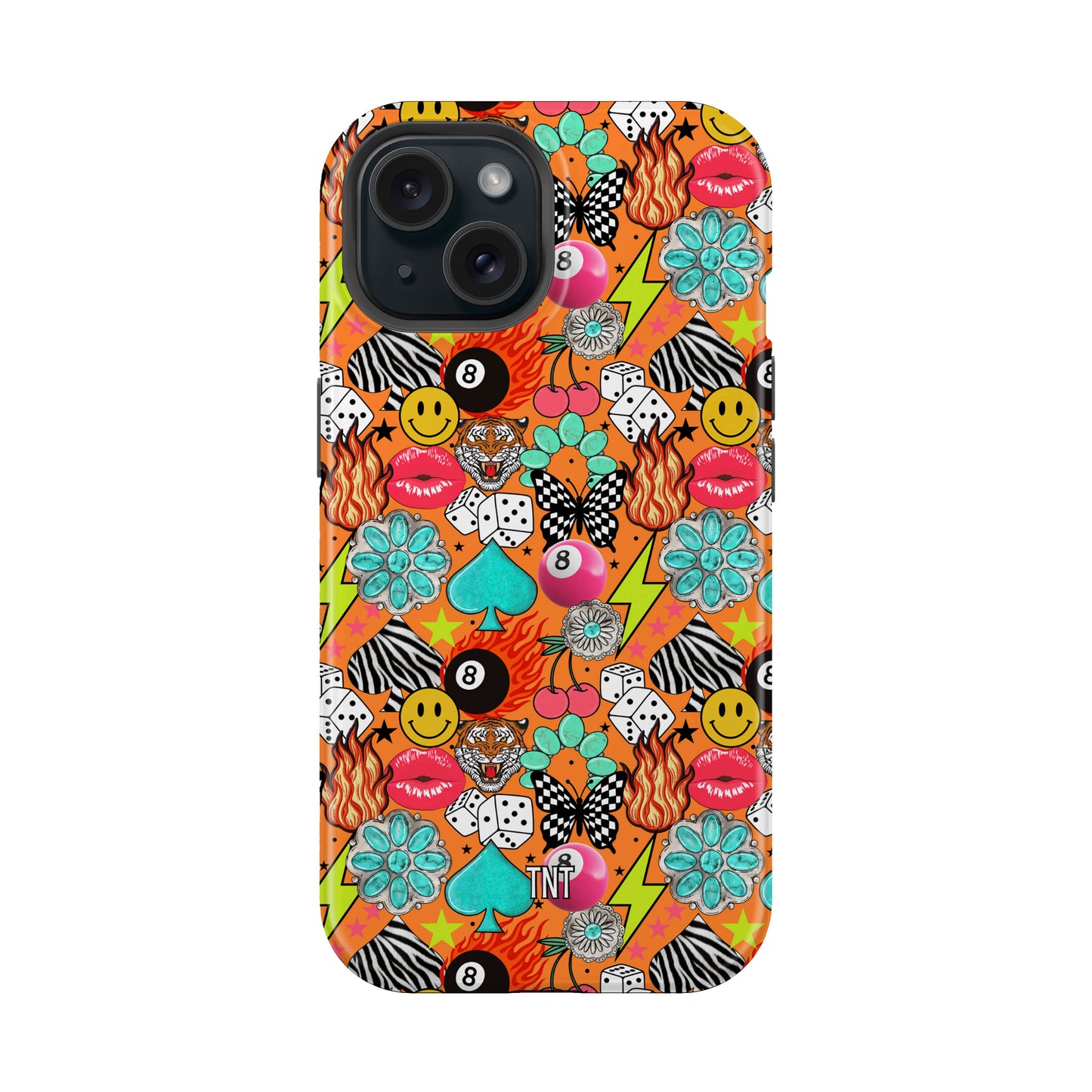 Preppy and Punchy Western Collage Tough Magsafe Phone Case