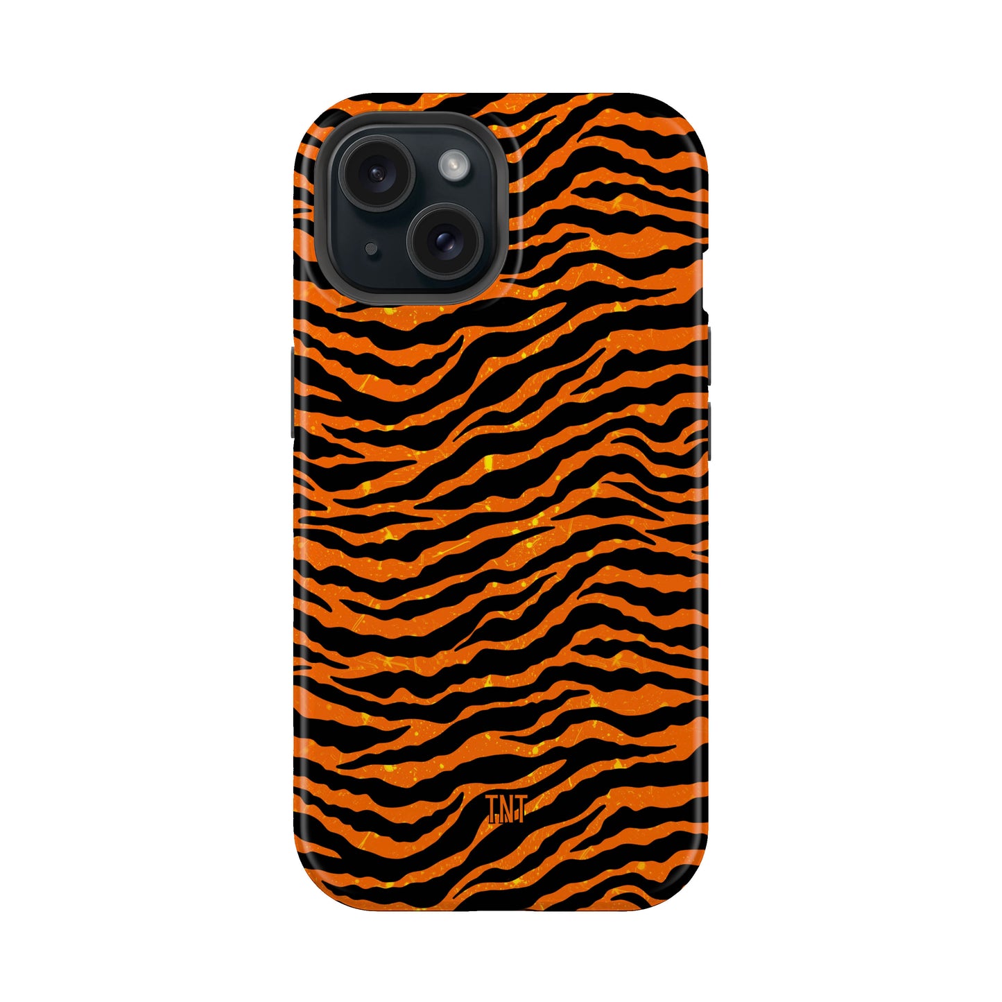 Orange Tiger Stripes Yalternative Tough Magnetic Phone Case