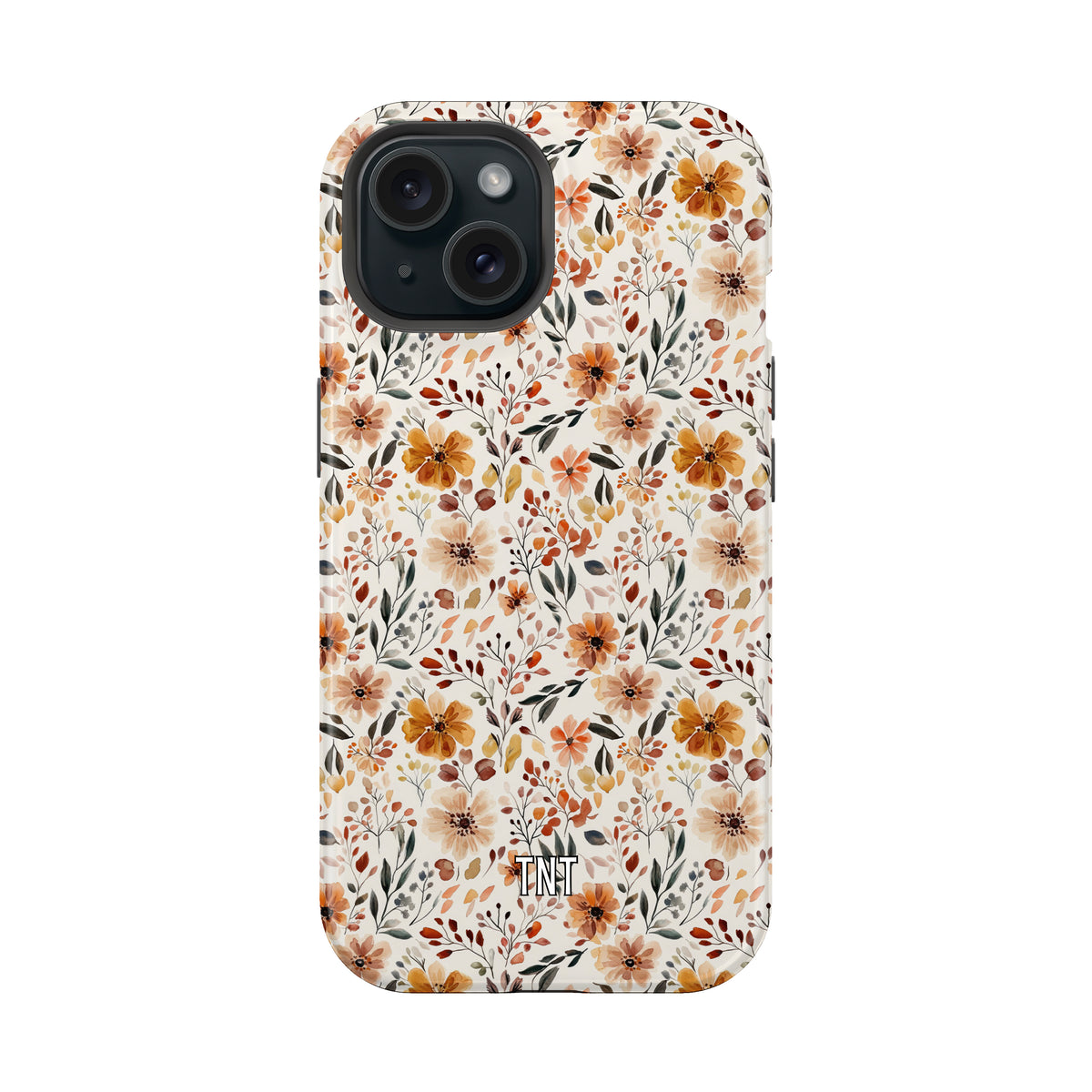 White Fall Florals Tough MagSafe Phone Case