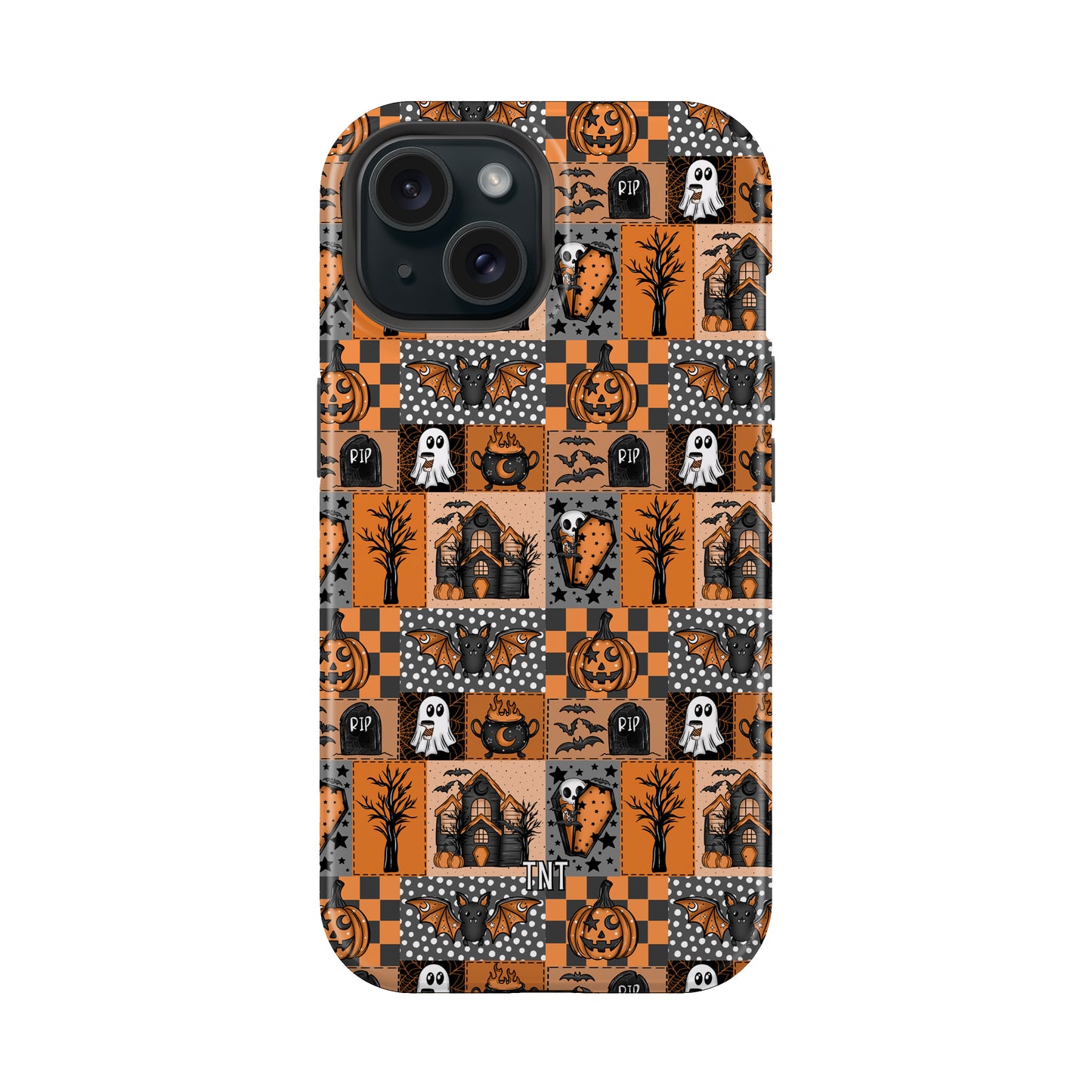 Orange Halloween Collage Tough MagSafe Phone Case