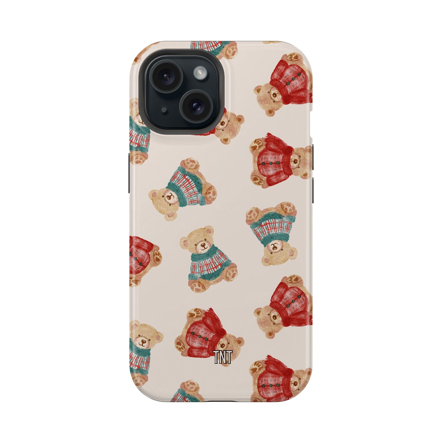 Red & Green Teddy’s Tough Magsafe Phone Case