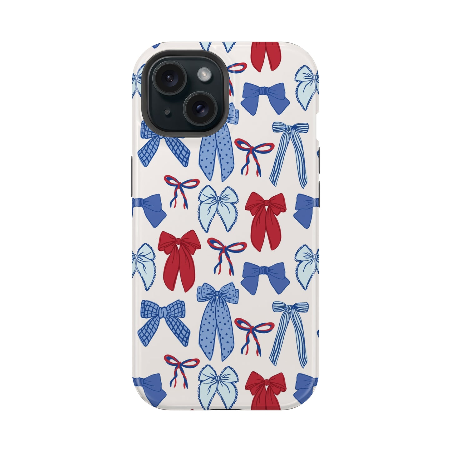 Patriotic Bow Collage America July 4th Tough MagSafe Phone Case