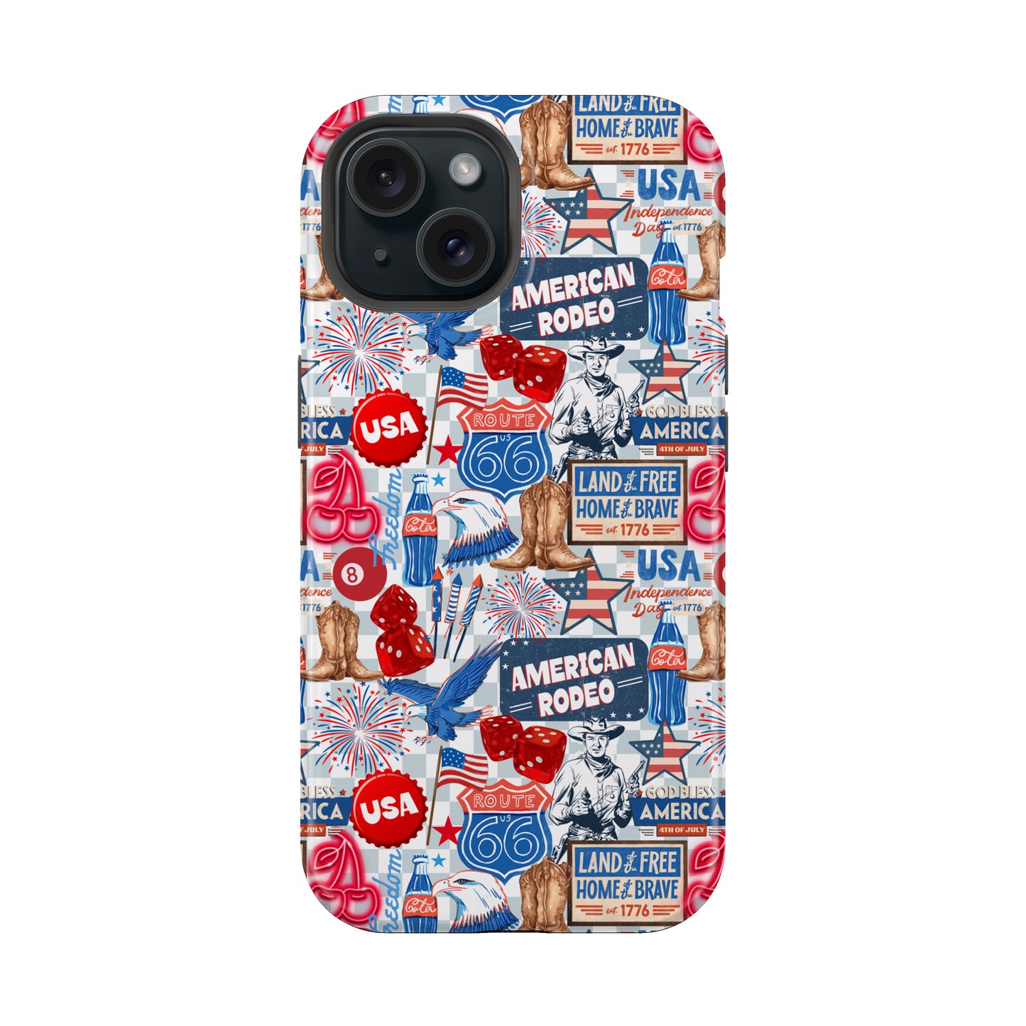 Patriotic Collage America July 4th Tough MagSafe Phone Case