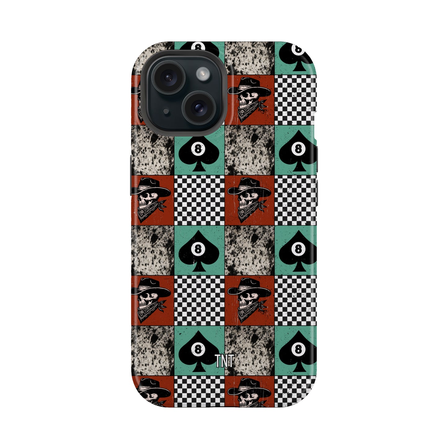 Cowboy Patchwork Western Tough MagSafe Phone Case