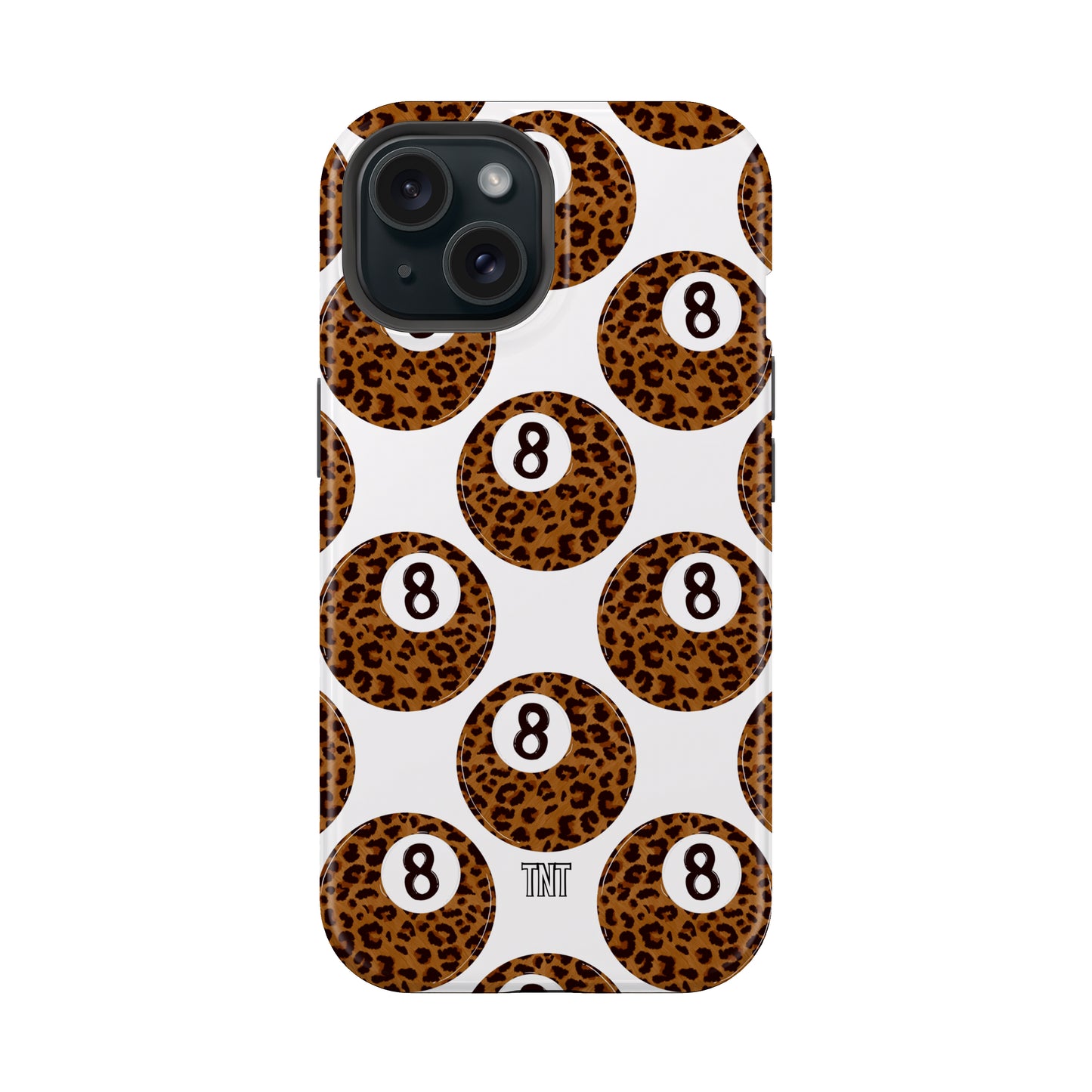 Leopard 8 Ball Western Tough MagSafe Phone Case