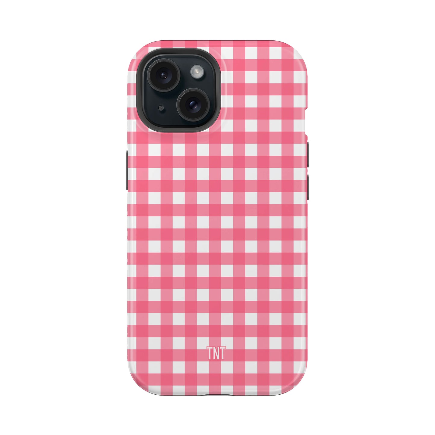 Pink Summer Gingham Tough MagSafe Phone Case