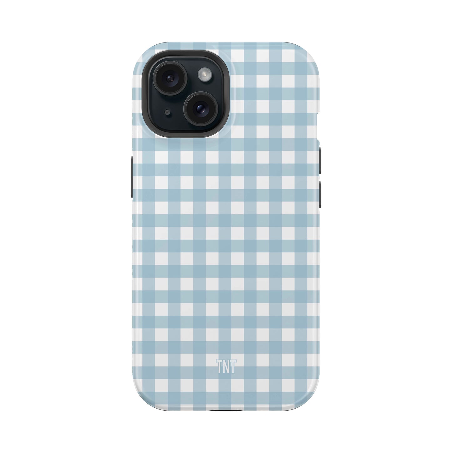 Blue Skies Gingham Tough MagSafe Phone Case