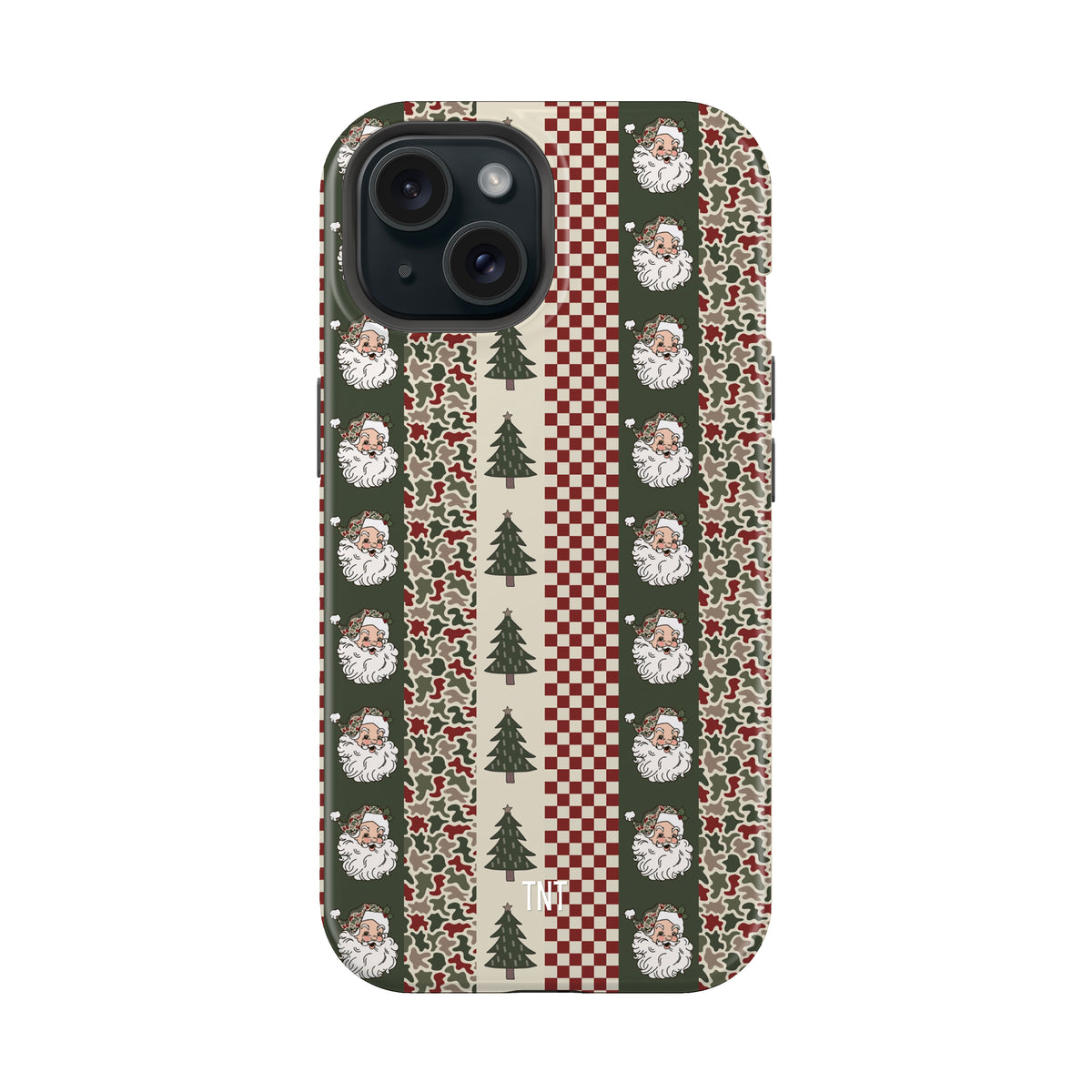 Striped Santa Checkered Christmas Tough MagSafe Phone Case