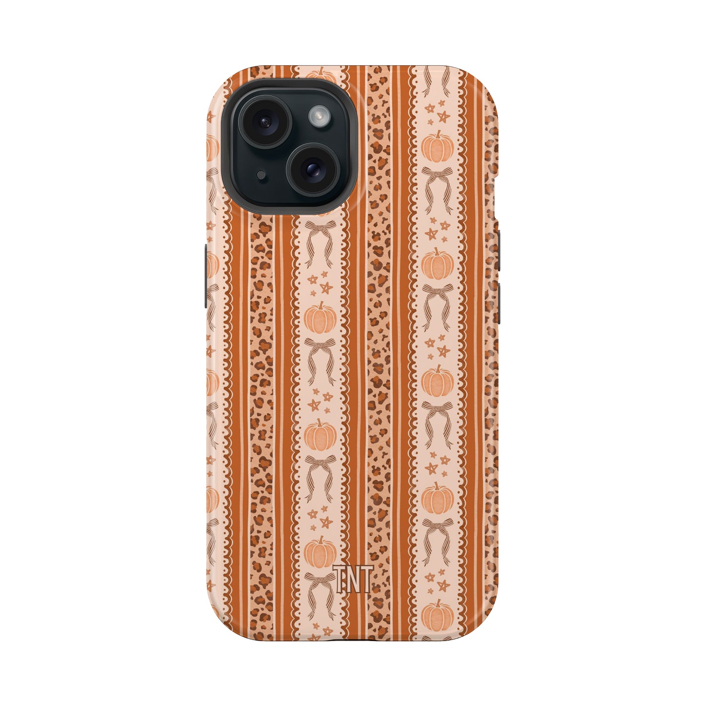 Fall Stripes Autumn Pumpkin Tough MagSafe Phone Case