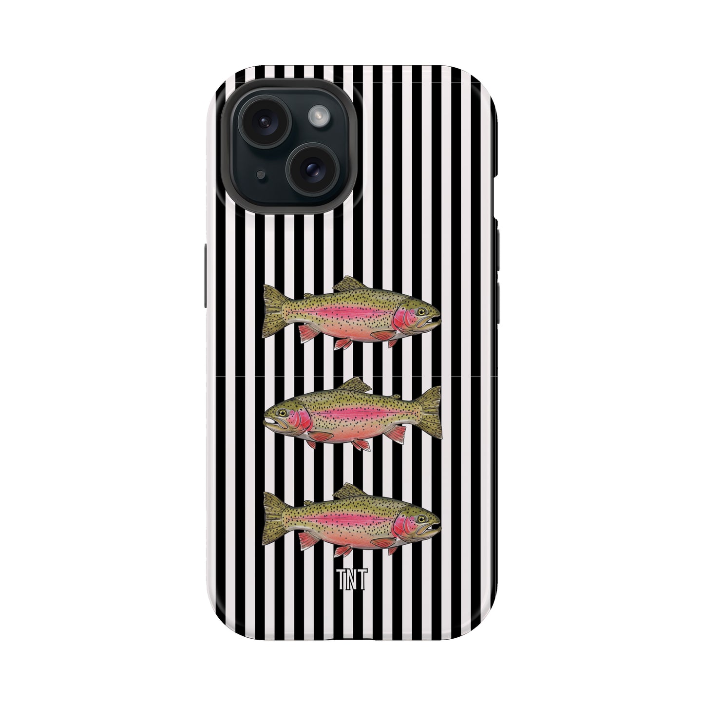 Black Striped Rainbow Trout Tough MagSafe Phone Case