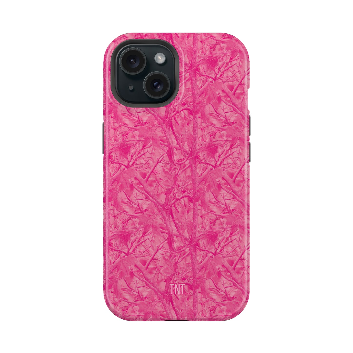 Hot Pink Tree Camo Tough MagSafe Phone Case