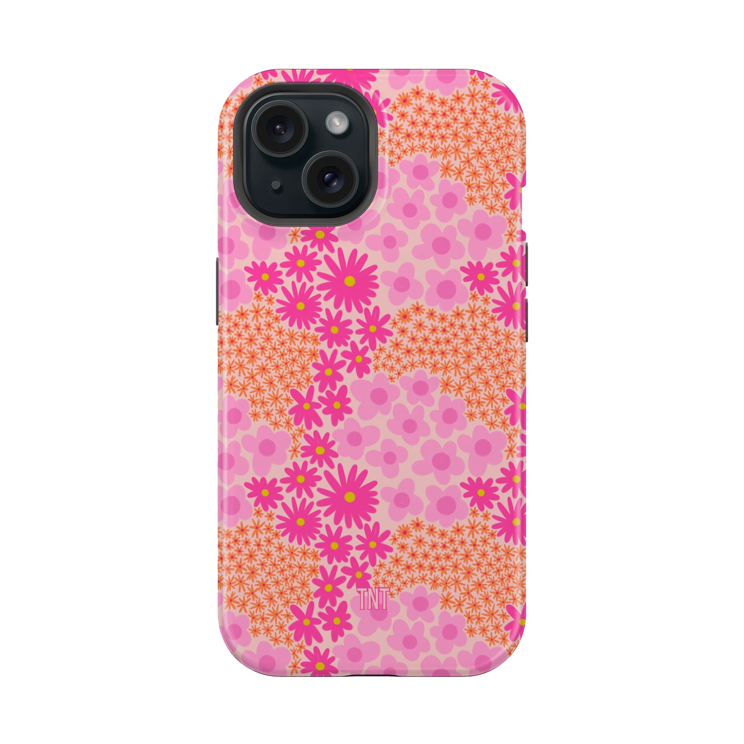 Pink Preppy Sunmer Florals Tough MagSafe Phone Case