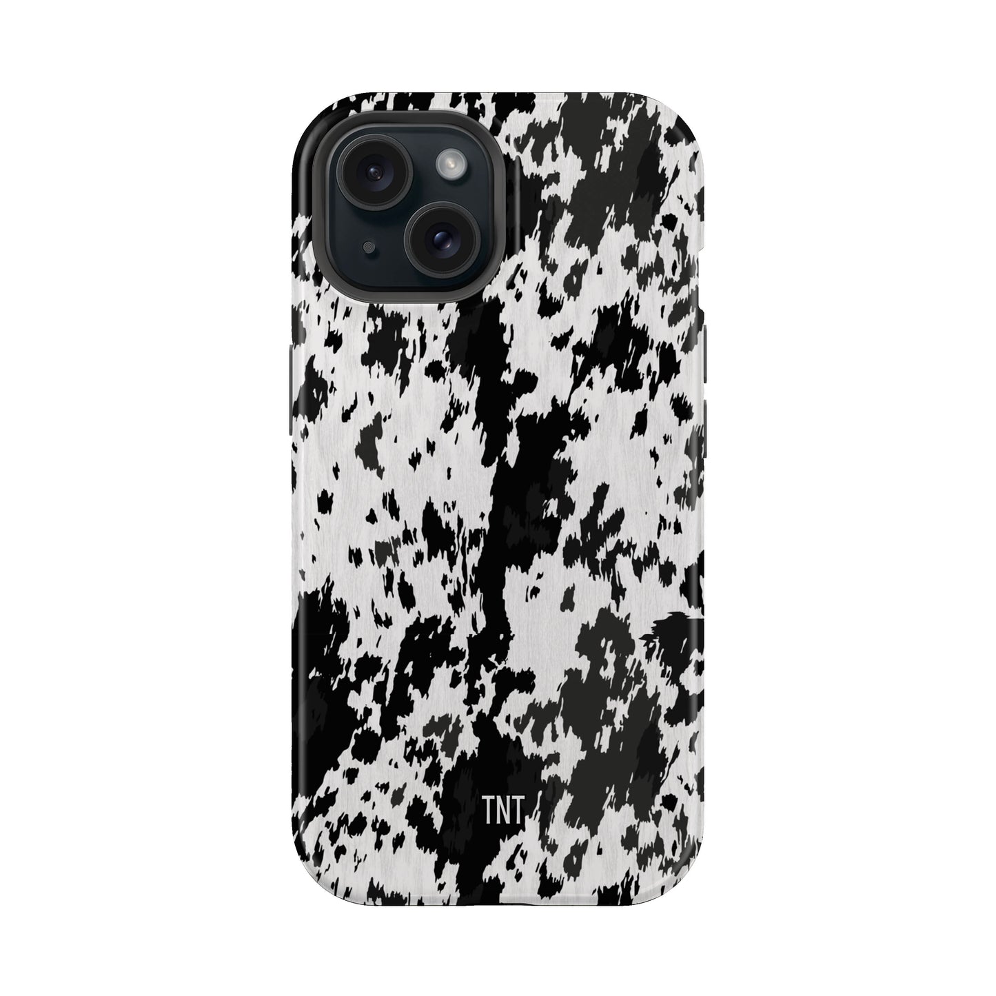 Western Cowhide Print Tough Magsafe Mobile Phone Case