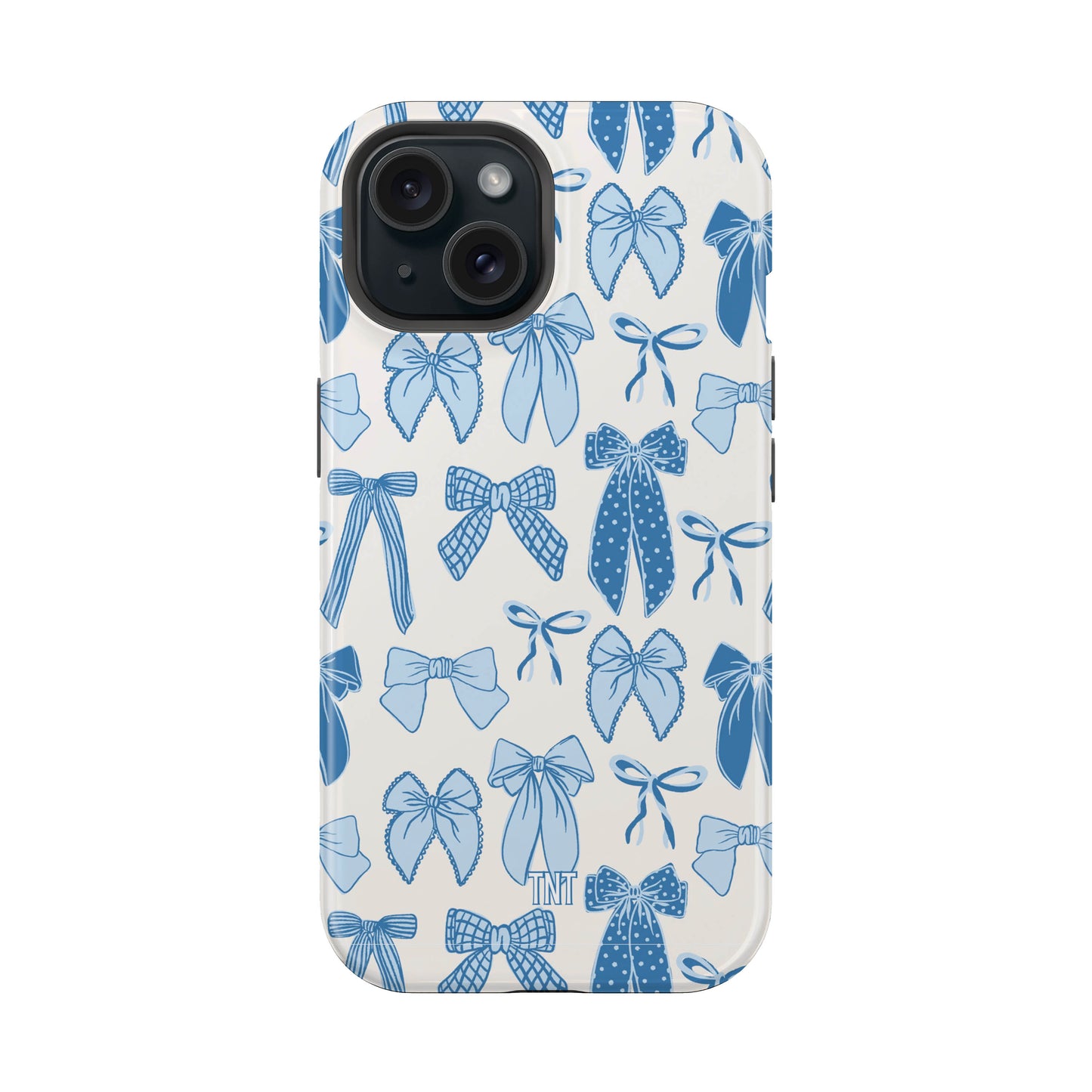 Blue Bows Girly Coquette Tough Magnetic Phone Case