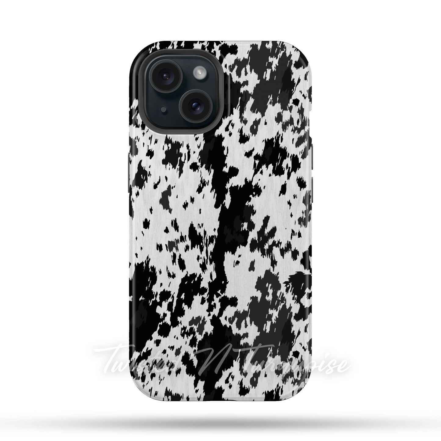 Western Cowhide Print Tough Magnetic Mobile Phone Case