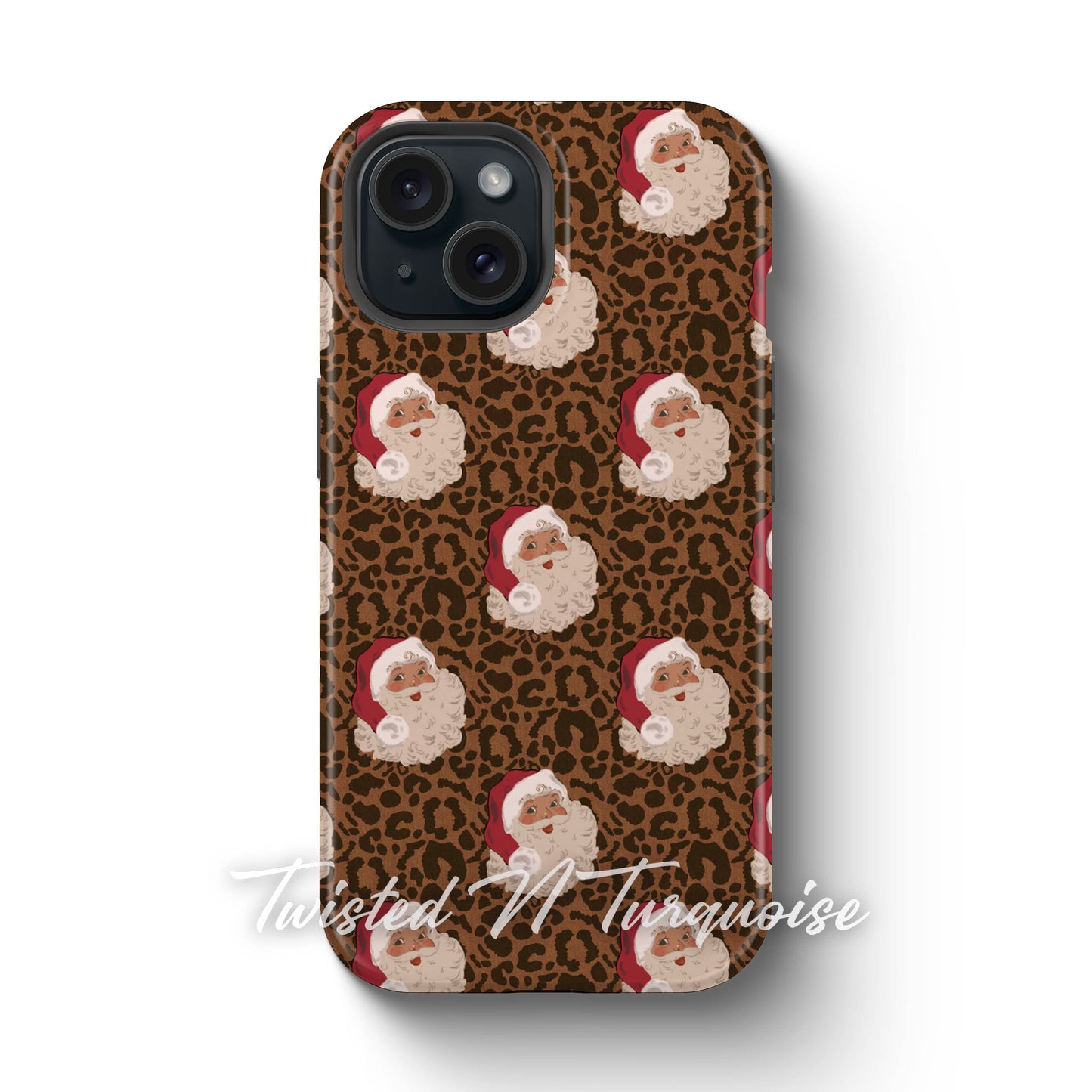 Cheetah Santa Magnetic Tough Phone Case