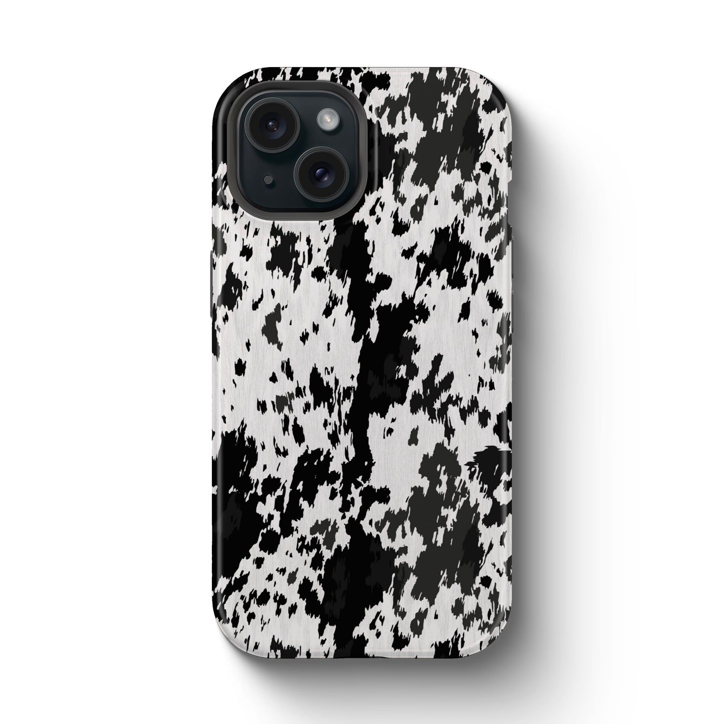 Western Cowhide Print Tough Magnetic Mobile Phone Case