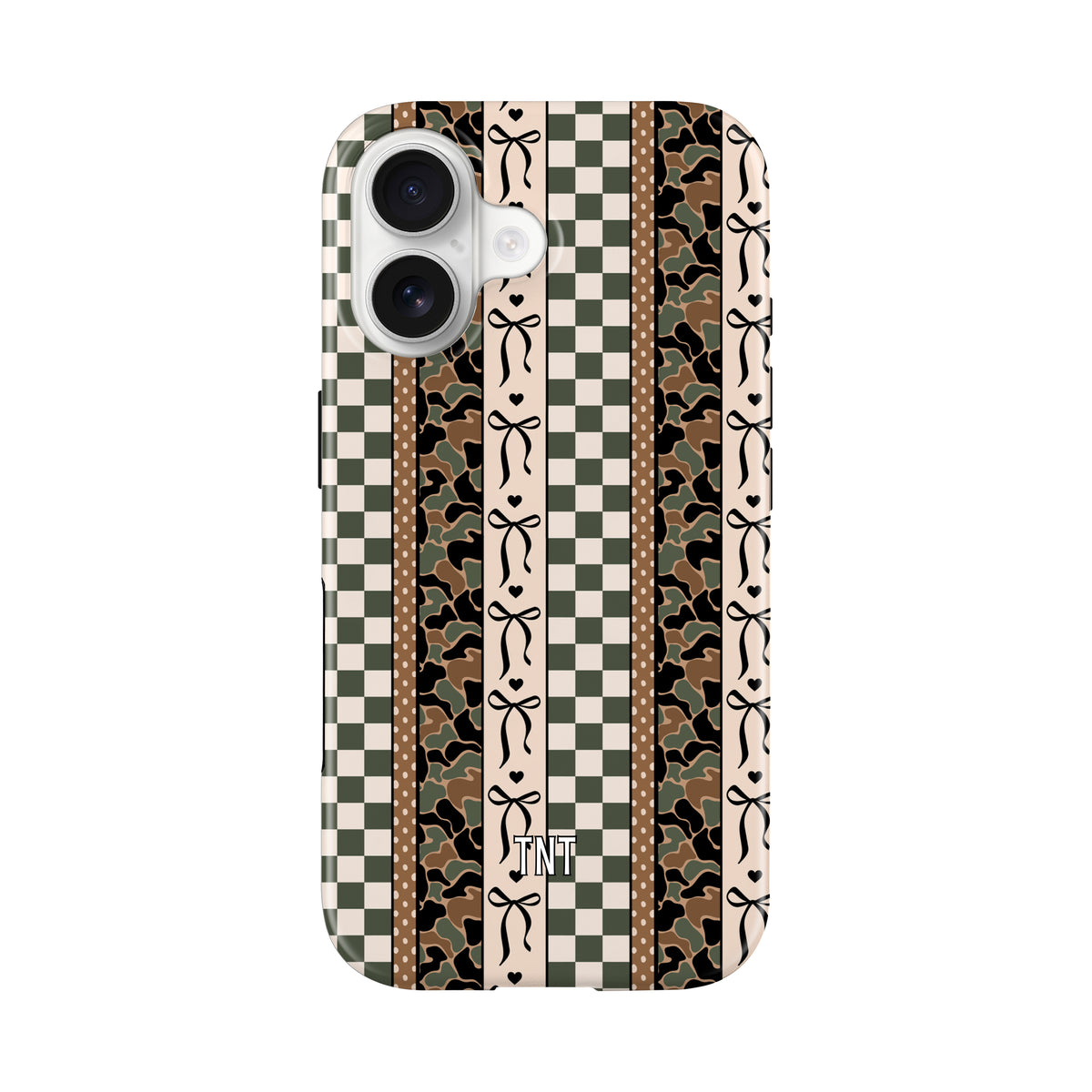 Camo Bow Stripes Trendy Tough MagSafe Phone Case