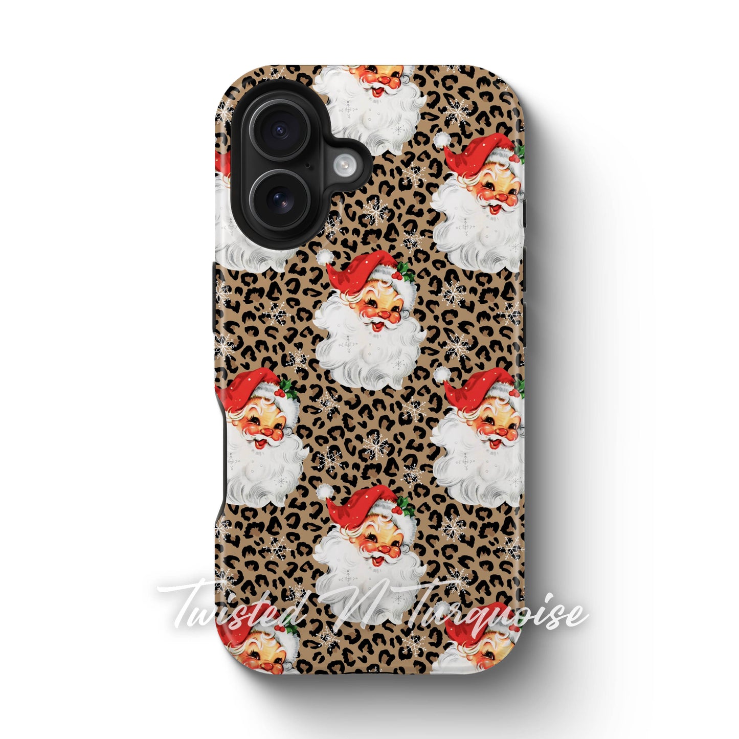Cheetah Santa V2 Christmas Phone Case