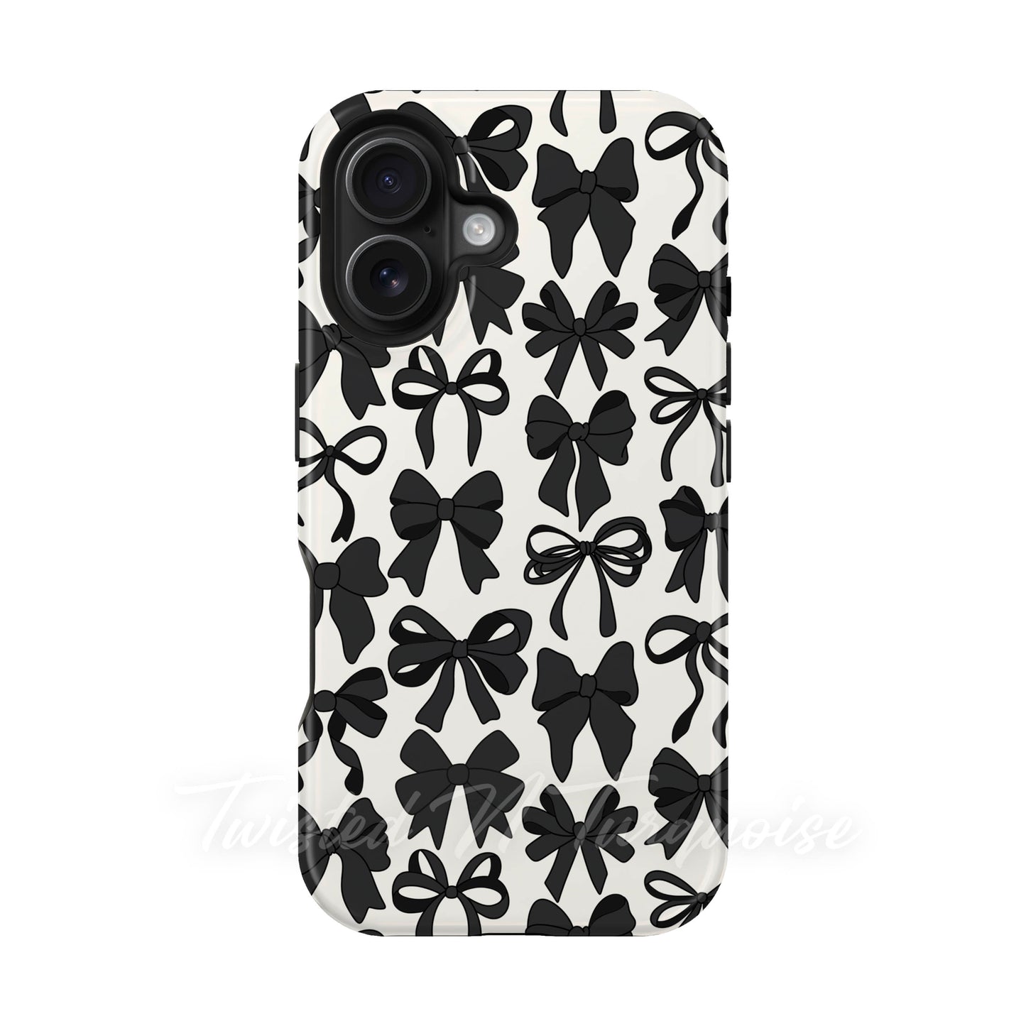 Black Bows Collage Style MagSafe Phone Case