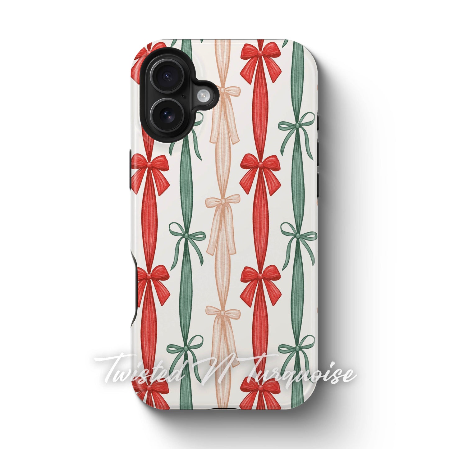 Colorful Striped Bows Tough Magsafe Phone Case
