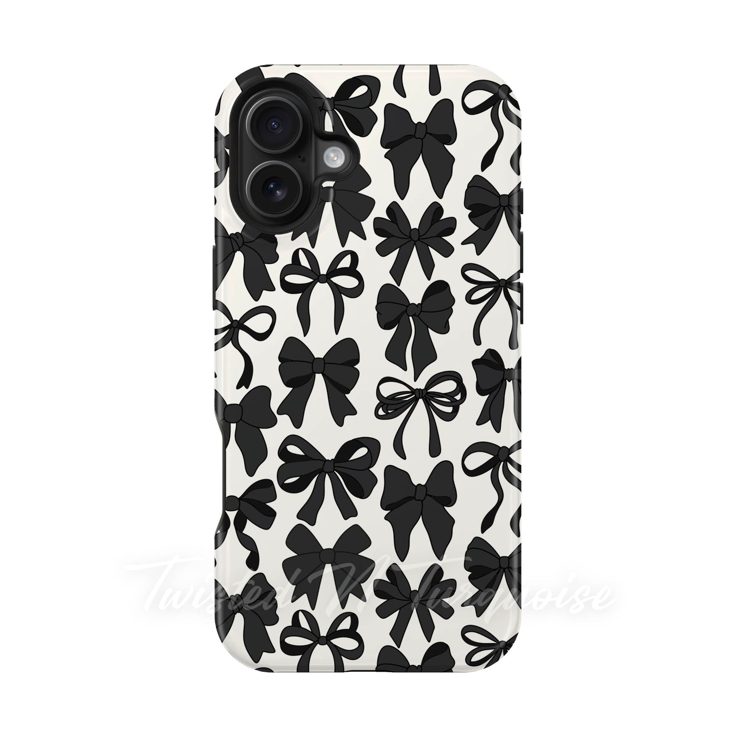 Black Bows Collage Style MagSafe Phone Case