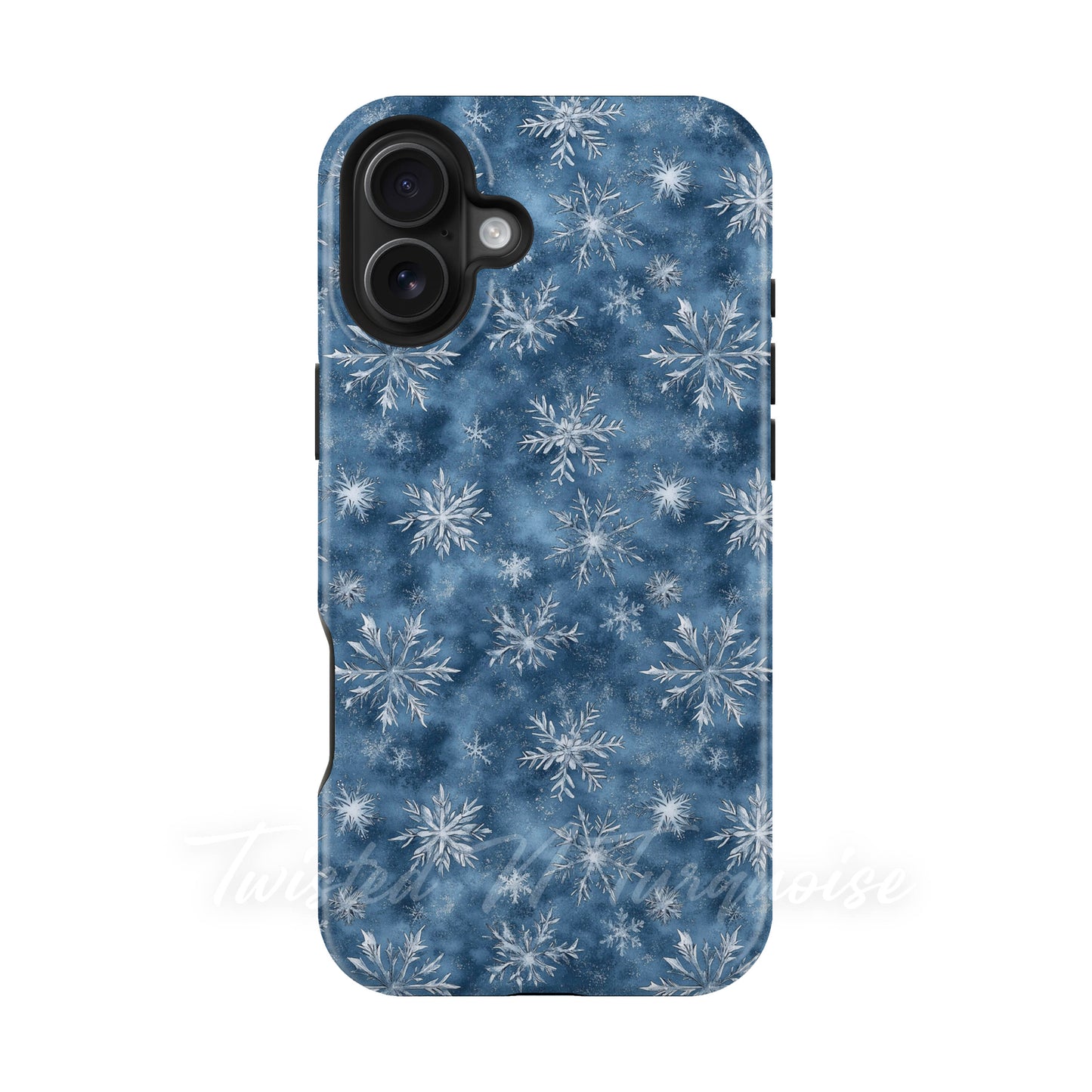 Blue Snowflakes Winter Tough Magnetic Phone Case