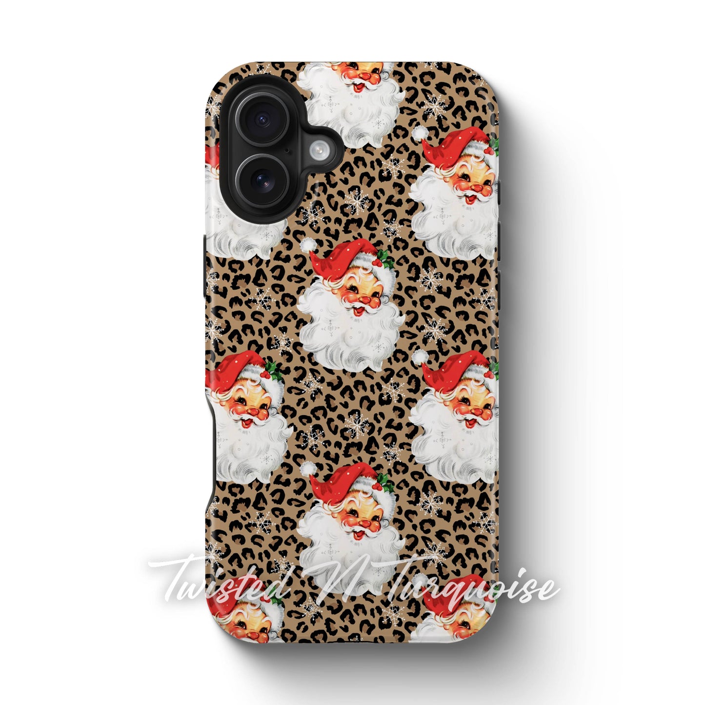 Cheetah Santa V2 Christmas Phone Case