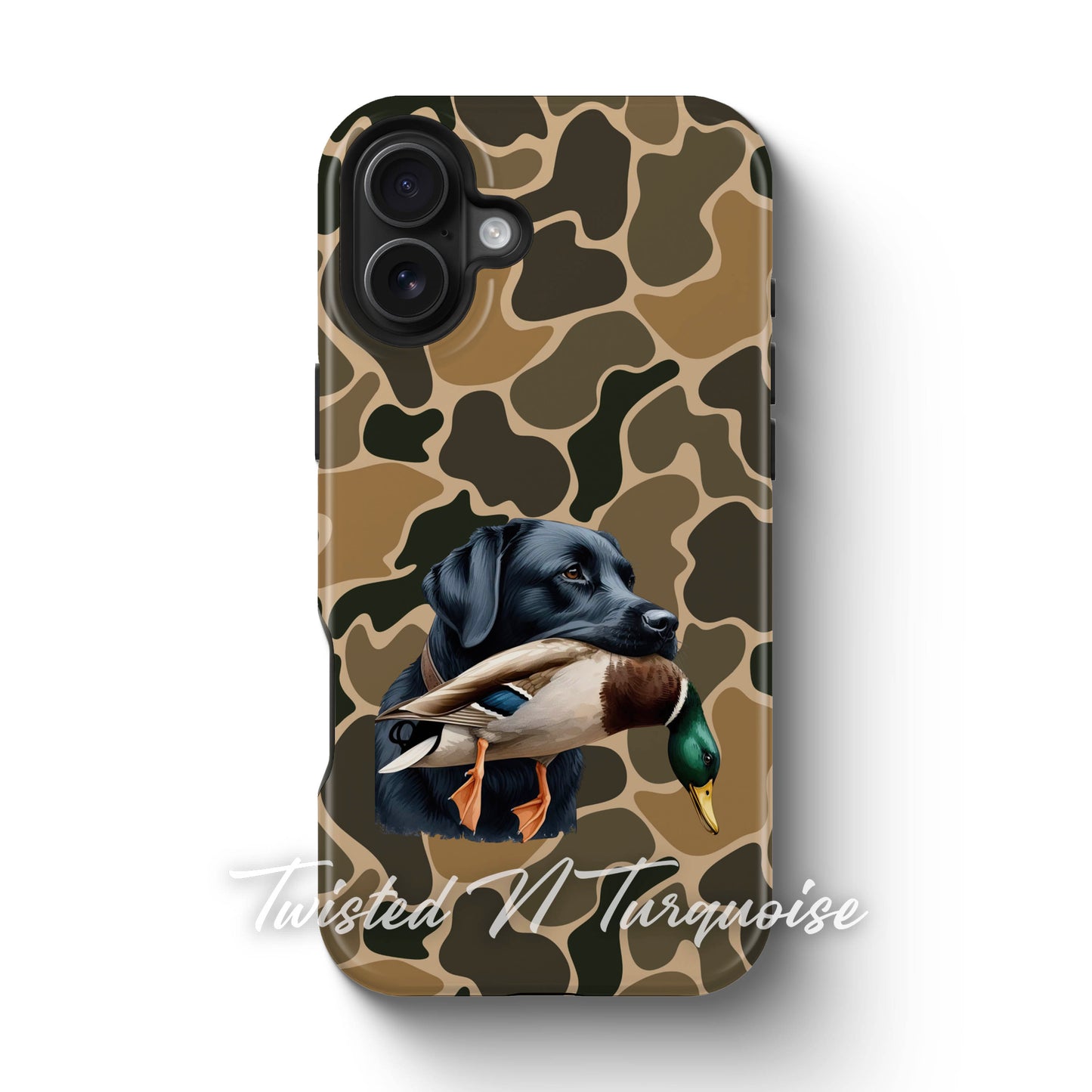 Black Lab Duck Camo Tough Phone Case