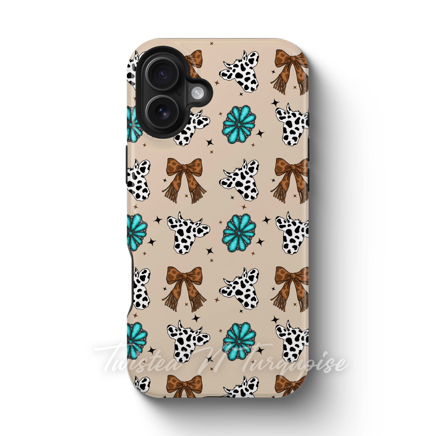 Cows and Bows Western Turquoise Tough Magnetic Phone Case