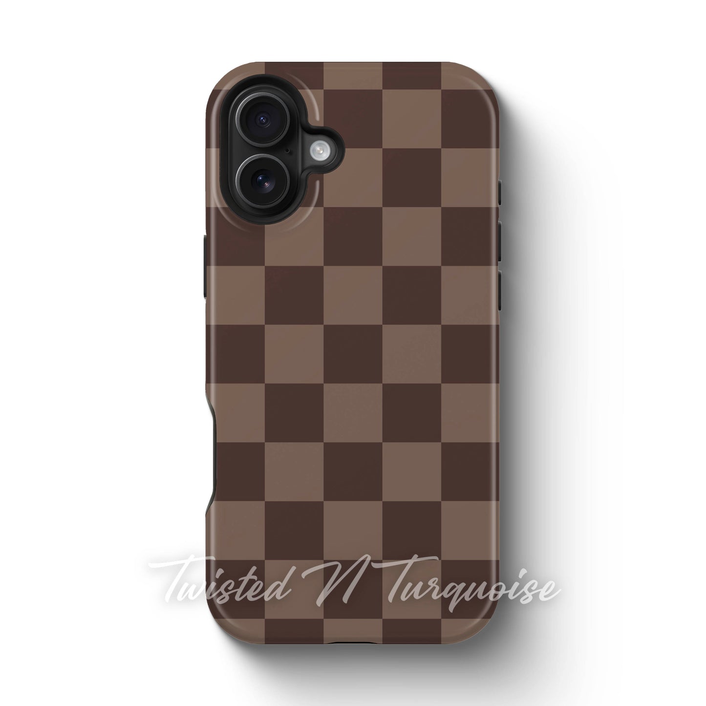 Fall Brown Checkered Tough Magnetic Mobile Phone Case