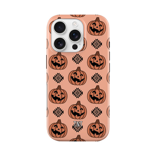 Aztec Pumpkins Halloween Spooky Western Tough MagSafe Phone Case