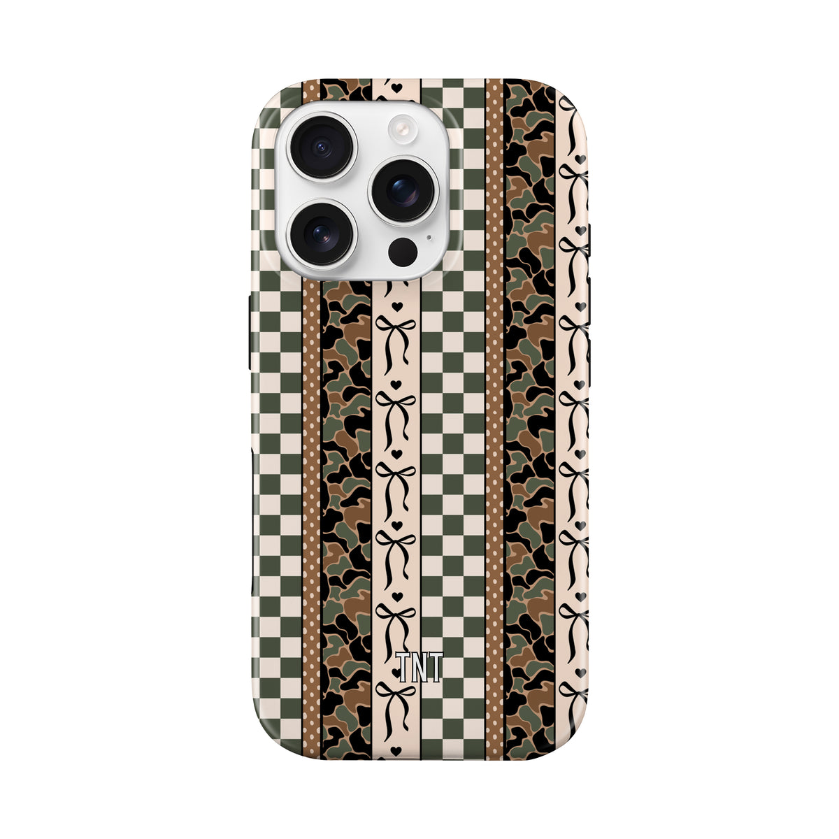 Camo Bow Stripes Trendy Tough MagSafe Phone Case