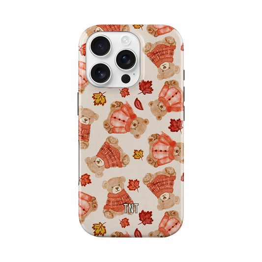 Fall Teddys Autumn Leaves Tough MagSafe Phone Case