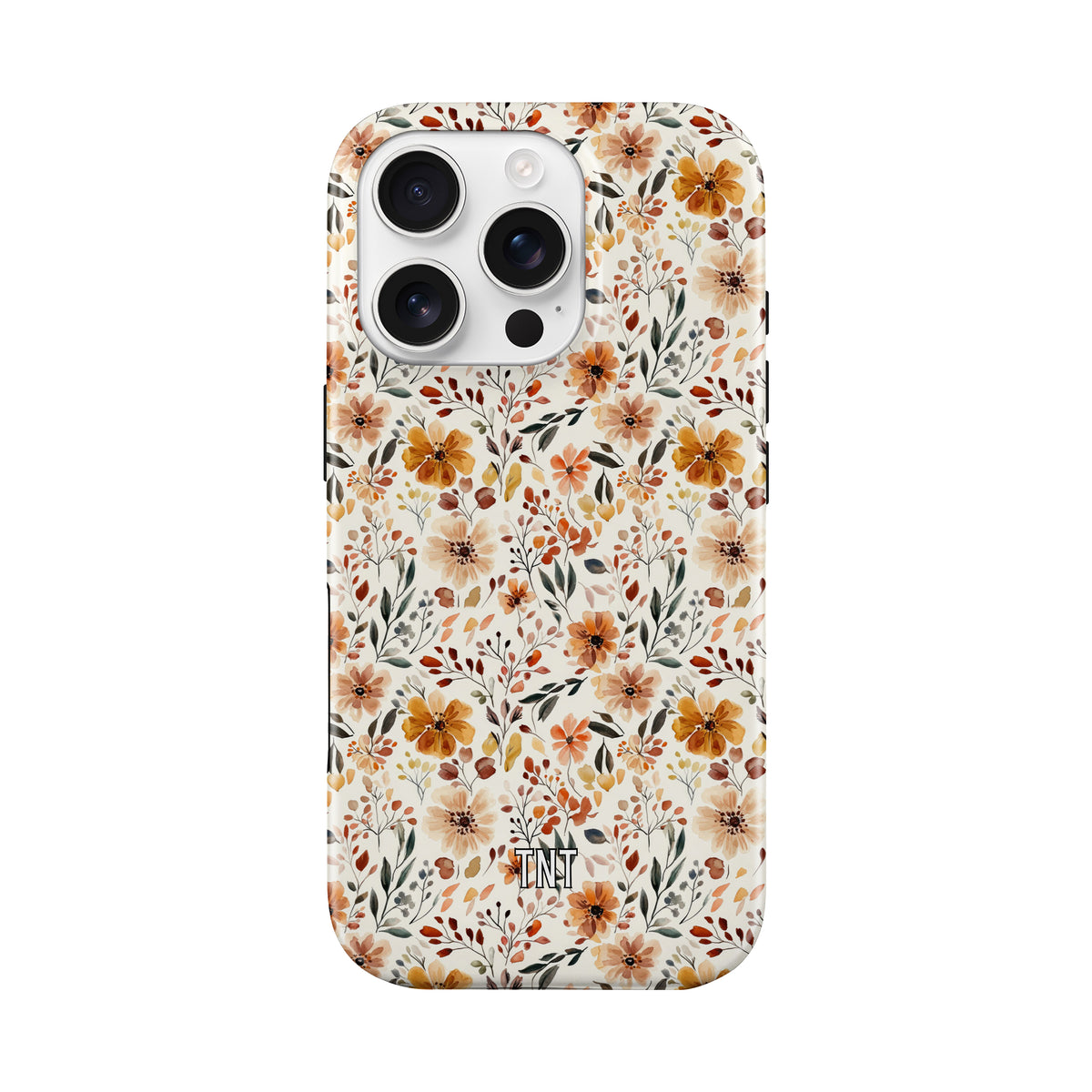 White Fall Florals Tough MagSafe Phone Case