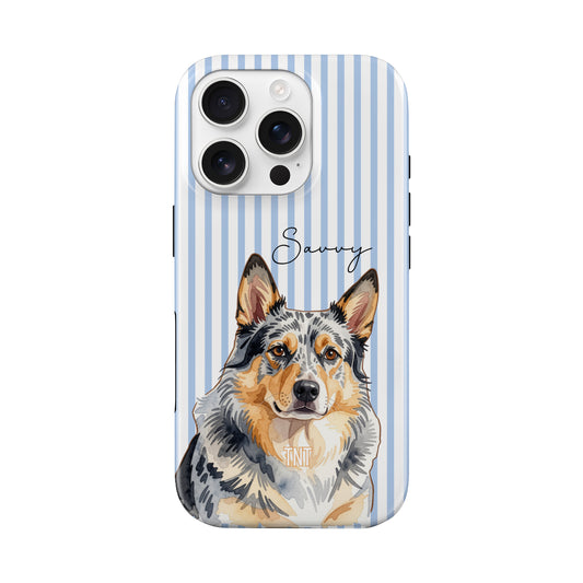 Custom Pet Watercolor Portrait Phone Case Customizable Personalized Keep Sake Photo Case