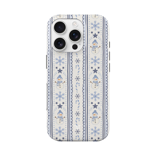 LIMITED EDITION Striped Snowman Tough MagSafe Phone Case