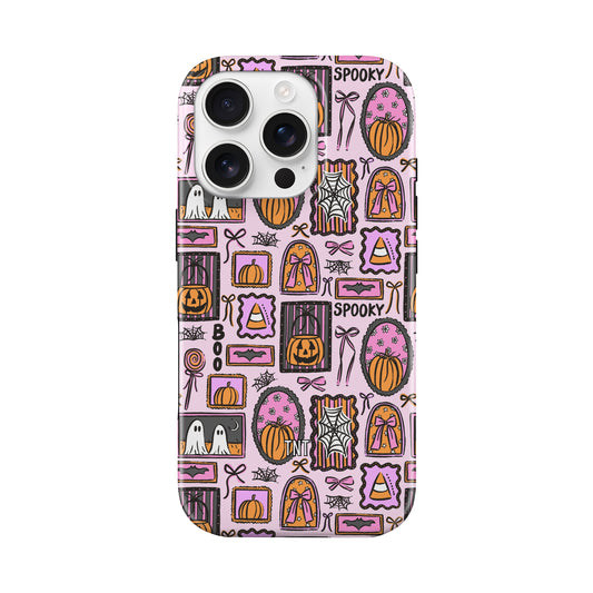 Pink Halloween Collage Tough MagSafe Phone Case