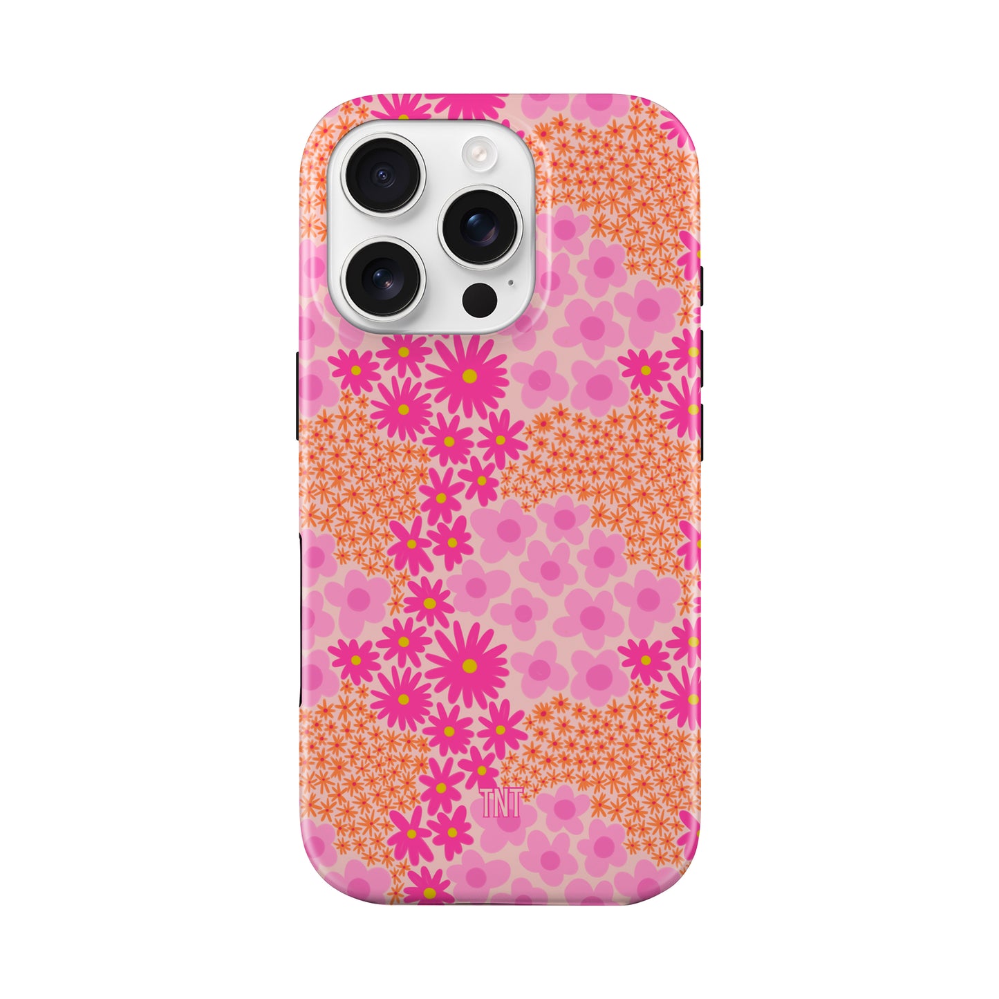 Pink Preppy Sunmer Florals Tough MagSafe Phone Case