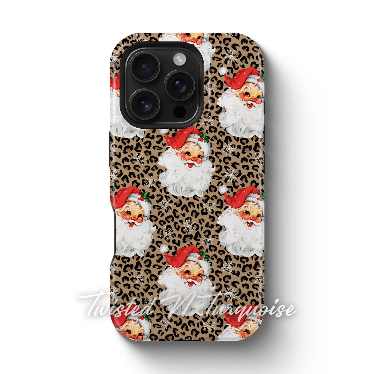 Cheetah Santa V2 Christmas Phone Case