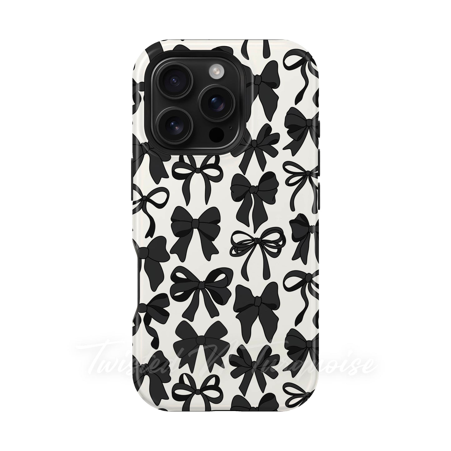 Black Bows Collage Style MagSafe Phone Case