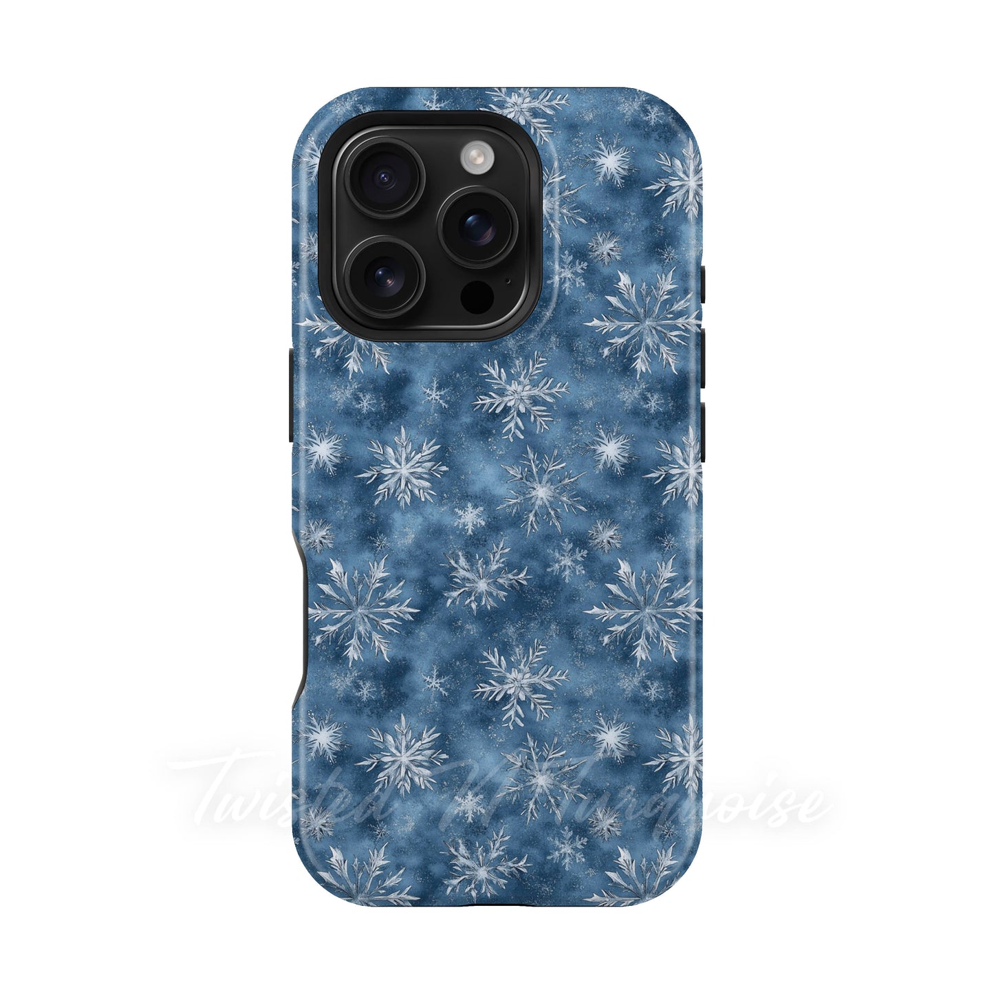 Blue Snowflakes Winter Tough Magnetic Phone Case