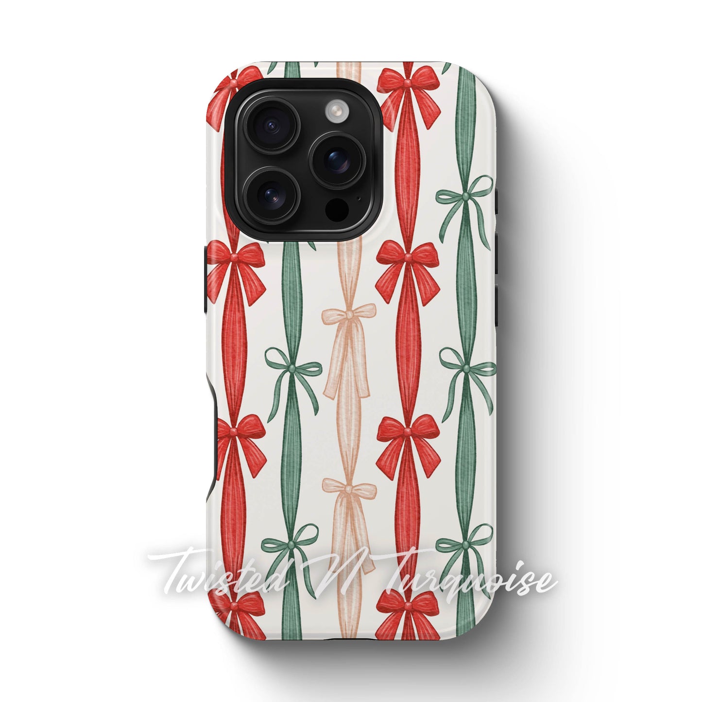 Colorful Striped Bows Tough Magsafe Phone Case