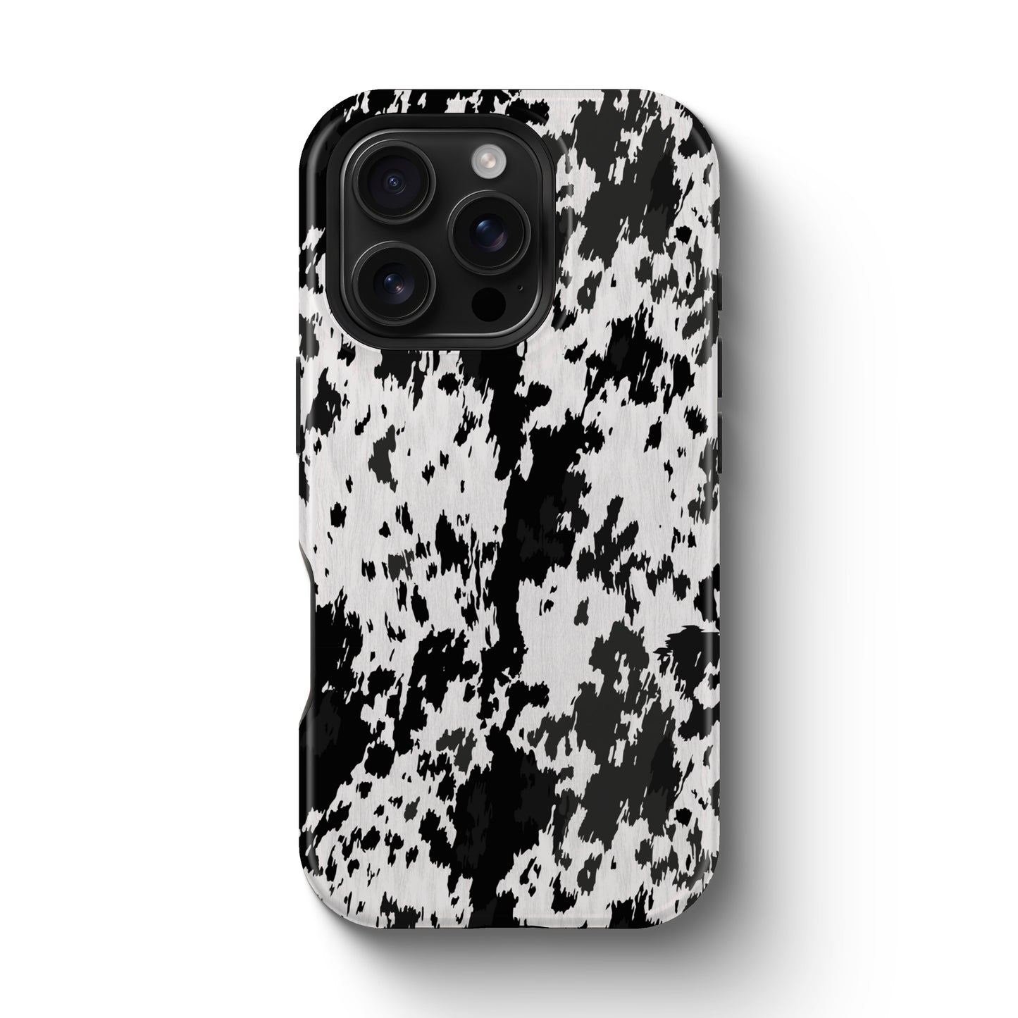 Western Cowhide Print Tough Magnetic Mobile Phone Case