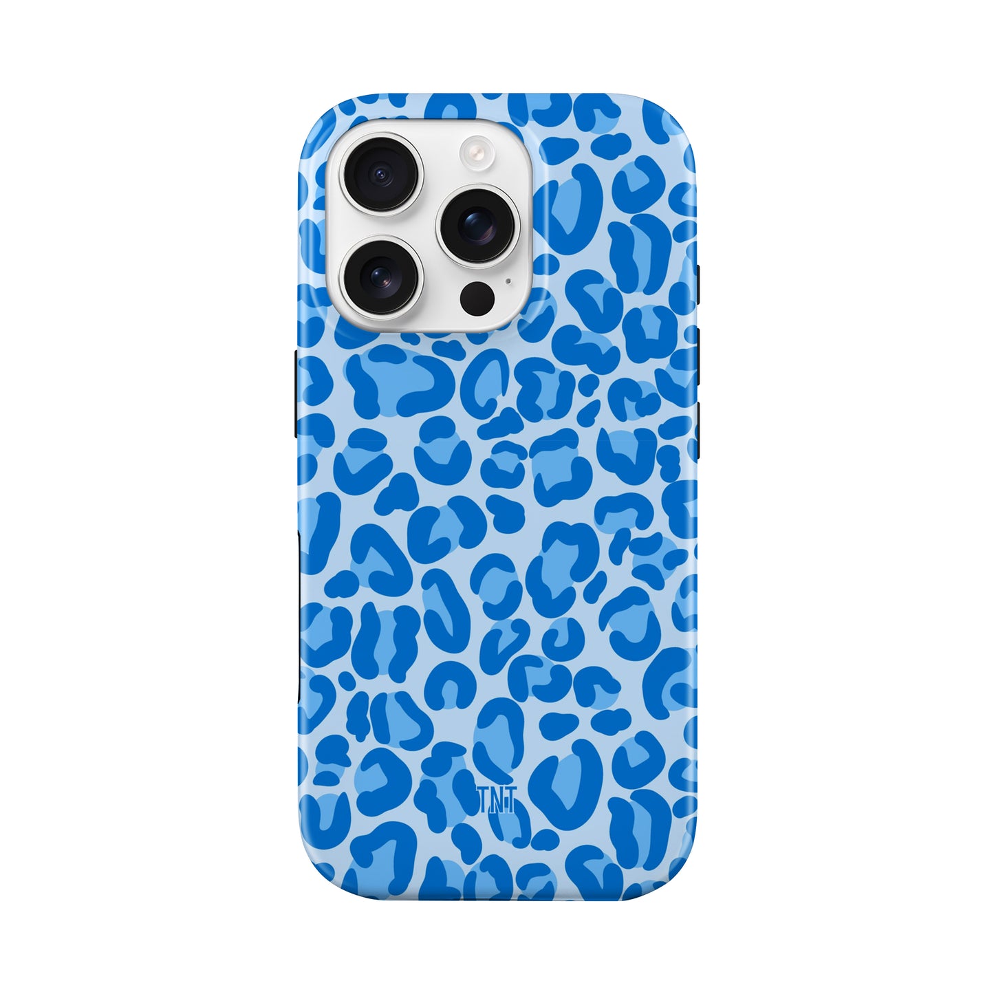 Blue Cheetah Print Tough MagSafe Phone Case