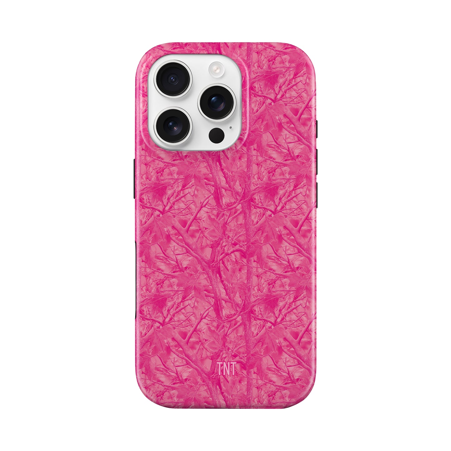 Hot Pink Tree Camo Tough MagSafe Phone Case